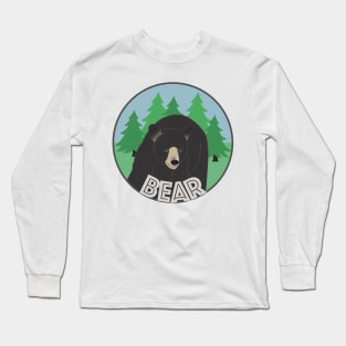 Brown Bear In The Woods Digital Art | Melanie Jensen Illustrations Long Sleeve T-Shirt